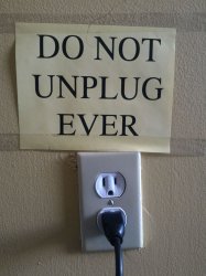 Do not unplug Meme Template