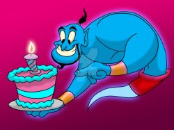 Aladdin Genius happy birthday Meme Template