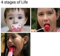 4 stages of life Meme Template