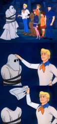 Scooby Doo Ghost Meme (No face) Meme Template
