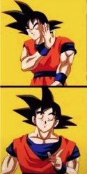 Goku's Hotline Bling Meme Template