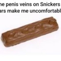 Snickers Bar Penis Veins Meme Template