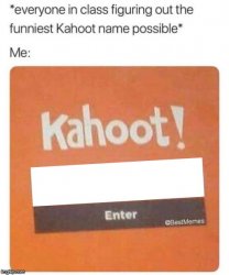 Blank Kahoot Name Meme Template