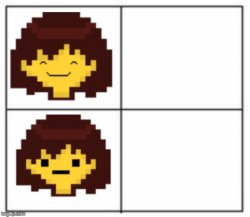 Surprised Frisk Meme Template