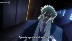 Speedwagon withdraws coolly Meme Template