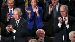 warren claps for trump Meme Template