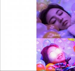 Sleeping Jihyo Meme Template