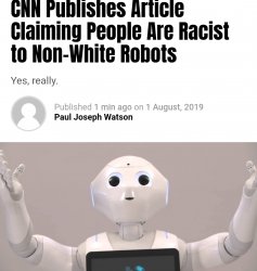 Robotic racism Meme Template