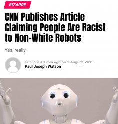 Racism & robots Meme Template