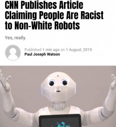 Racism on robots Meme Template