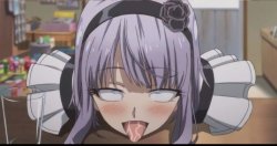 hot anime girl tongue Meme Template