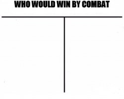 Who Would Win by Combat Meme Template