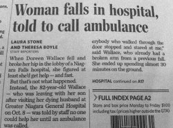 Woman falls in hospital Meme Template