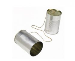 Tin can and string Meme Template