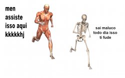 titan skeleton run Meme Template