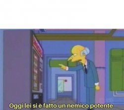 Oggi lei si è fatto un nemico potente Meme Template