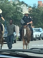 Galveston police roped black man Meme Template