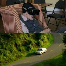Old man VR Meme Template