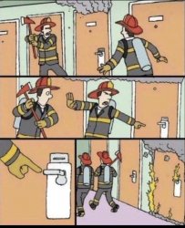 Firefighter Meme Template