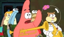 "Is Mayonnaise an instrument" Patrick meme black template Meme Template