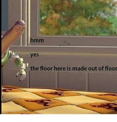 The floor is made of floor Meme Template