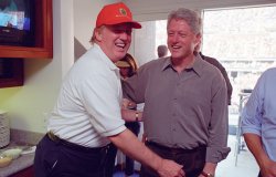 Trump grabbing bill clinton Meme Template