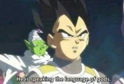 He is speaking the language of gods Meme Template