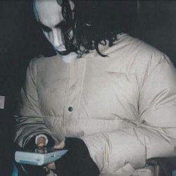 Brandon Lee on the SET of the CROW Meme Template