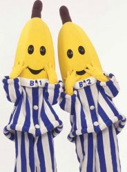 Bananas in Pyjamas Meme Template