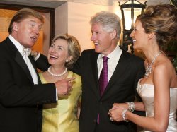 Donald, Bill, Hillary & Melania Meme Template