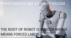 Robot Thinking Meme Template