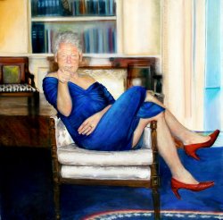 Clinton in Oval Office Meme Template