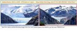 Global Warming Alaska Glacier in 7 Years Meme Template