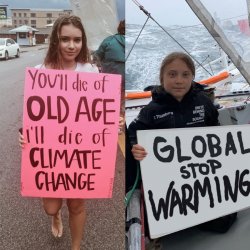 greta global warming Meme Template