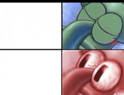 Squidward sleeping Meme Template