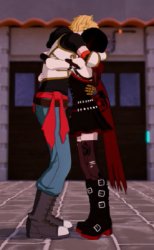 Rwby Jaune Ruby Hug Meme Template