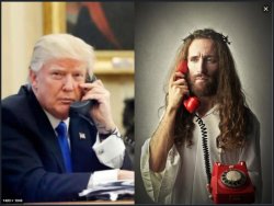 Trump Jesus convo Meme Template