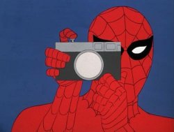 Spider-man camera Meme Template
