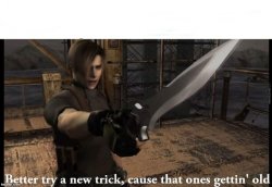 Re4 Leon Meme Template