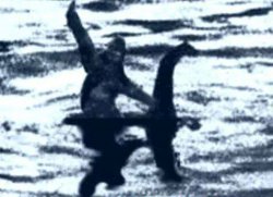 sasquatch riding nessie Meme Template