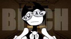 Bendy’s middle fingers Meme Template