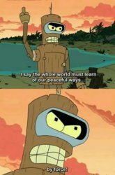 Bender By Force Meme Template