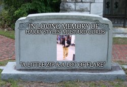 Gravestone Harry Styles Meme Template