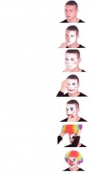 Clown makeup complete Meme Template