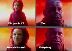 Dis you do it? Thanos Meme Template