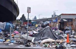 california tent city Meme Template