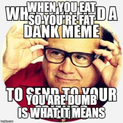 you're dumb Meme Template