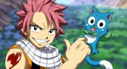 thumbs up natsu and happy Meme Template
