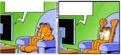 Garfield tv Meme Template