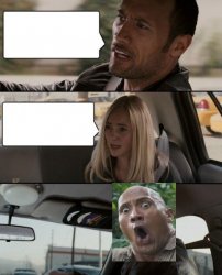 The Rock Driving (2.0) Meme Template